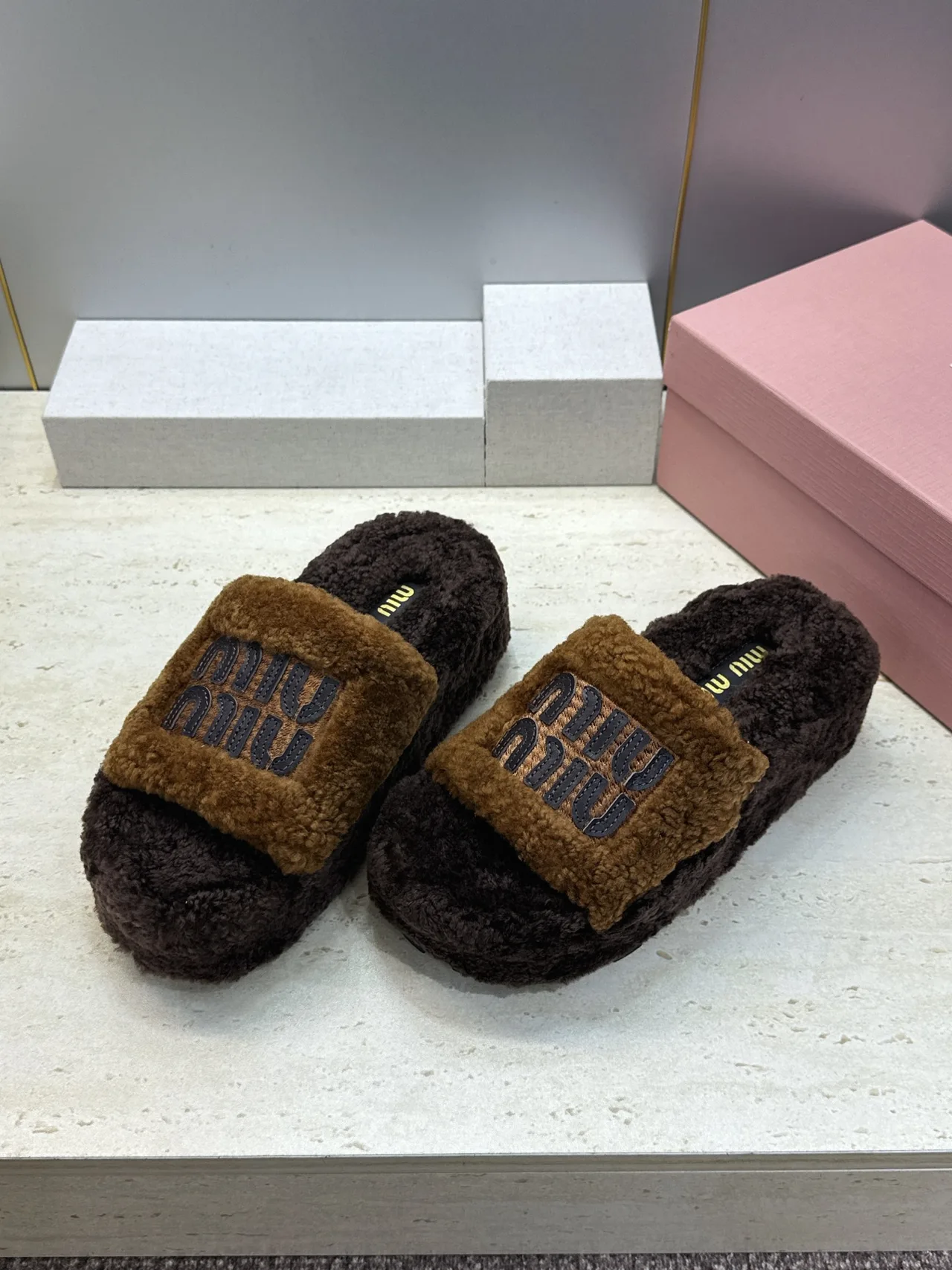 Miu Miu Slippers in Brown · view 2
