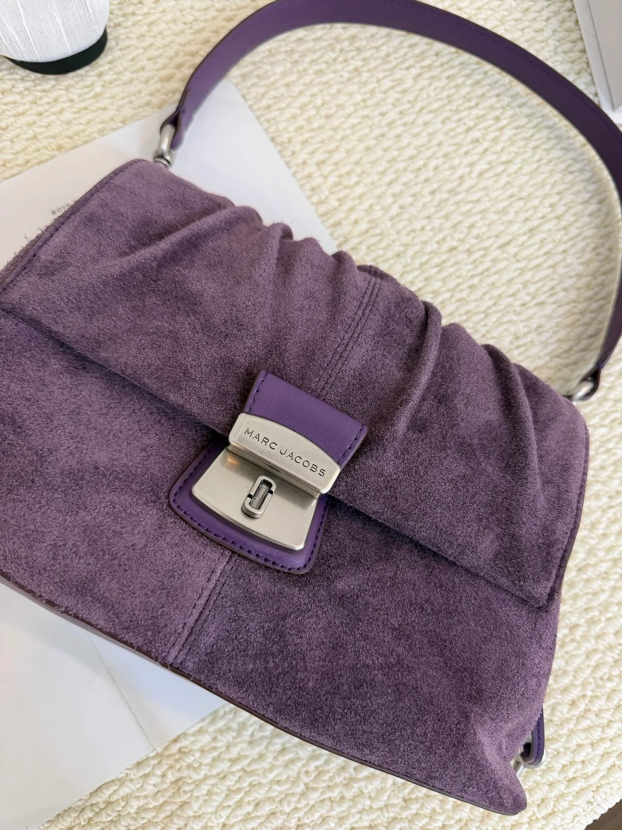 Marc Jacobs Cowhide Clutch in Purple · view 5