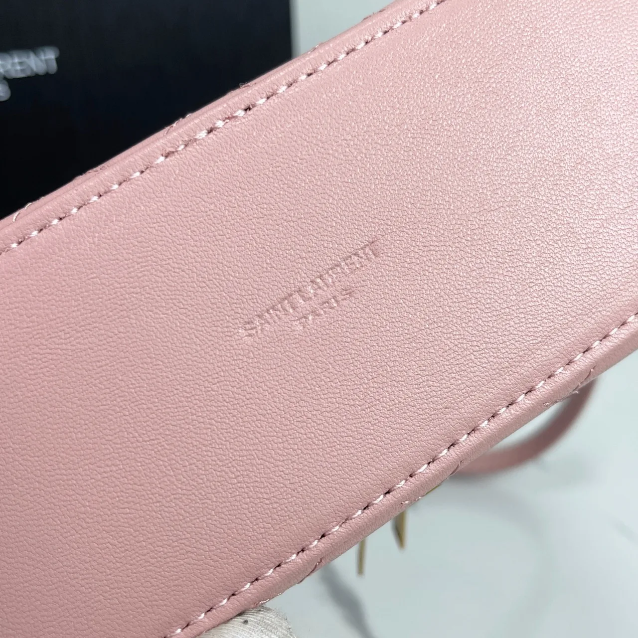 Saint Laurent Quilted Clutch in Pink · view 5