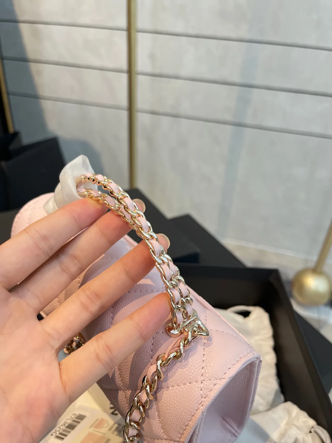 Chanel Mini Top-Handle Bag in Pink · view 6
