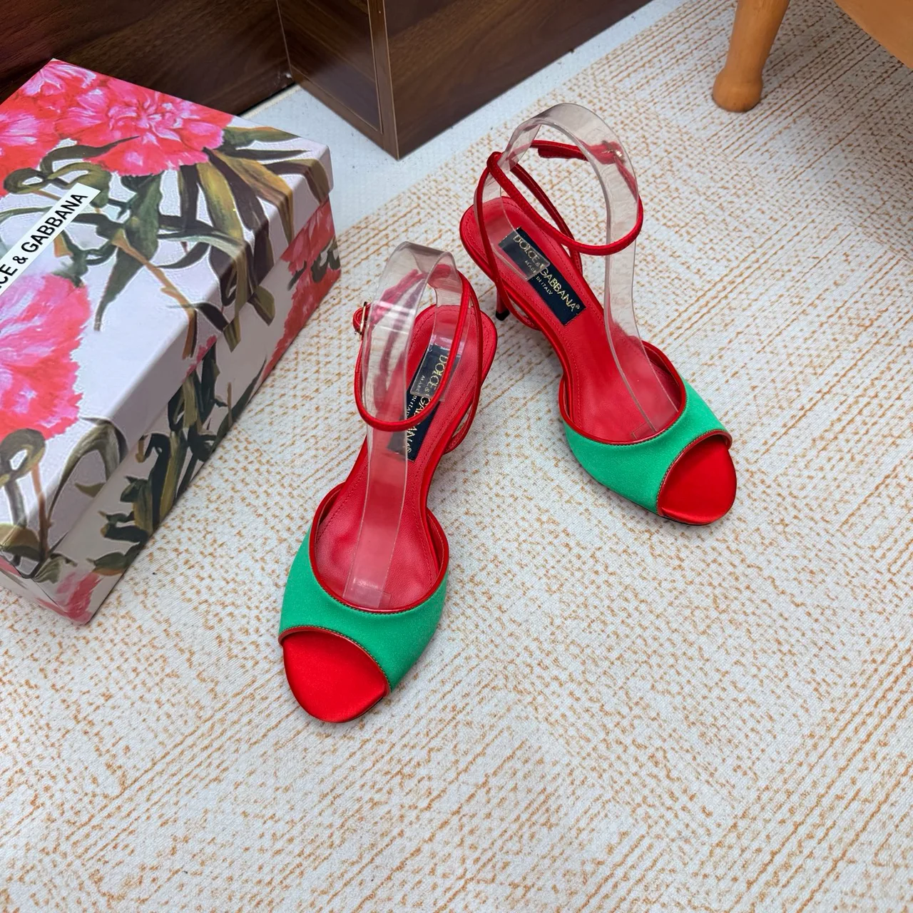 Dolce & Gabbana Heeled Sandals in Red · view 5