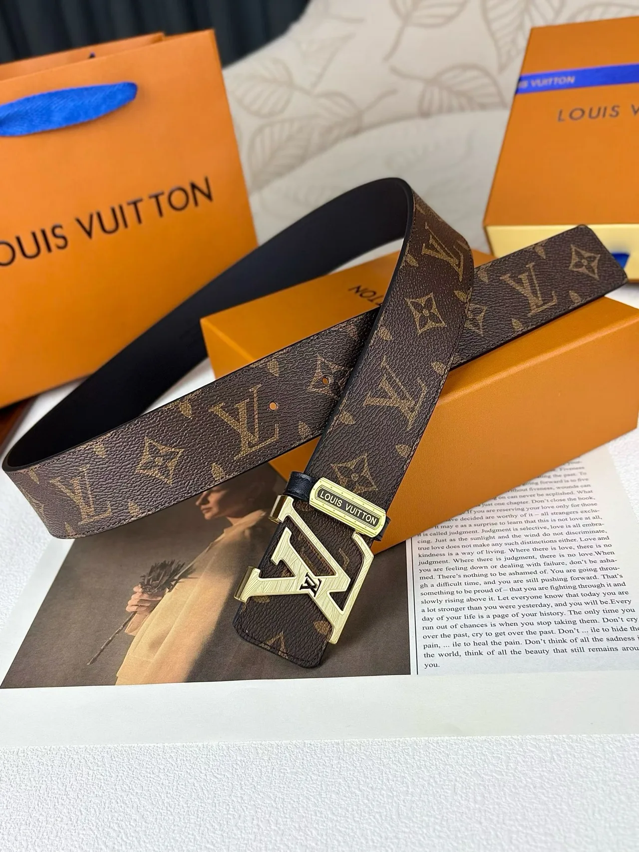 Louis Vuitton Reversible Monogram Belt in Brown · view 6