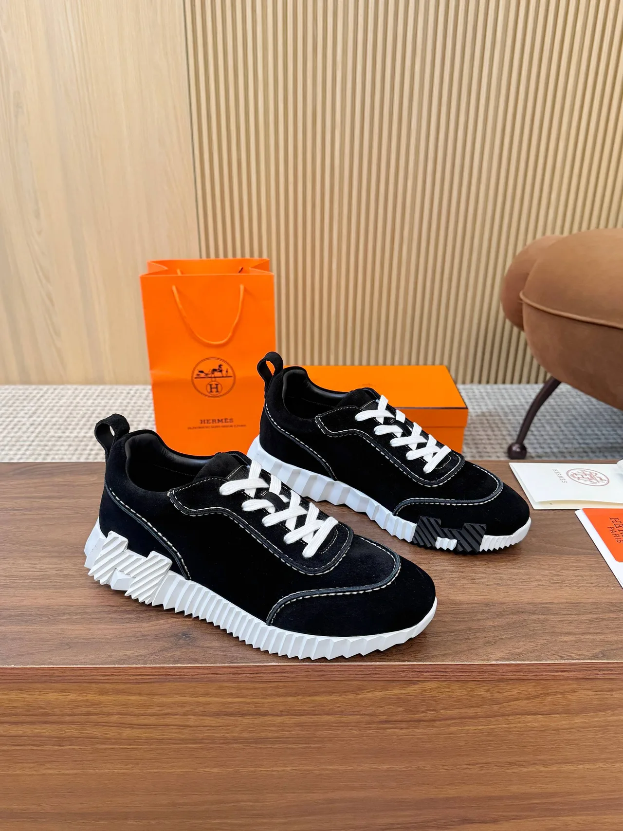 Hermes Sneakers in Black · view 3