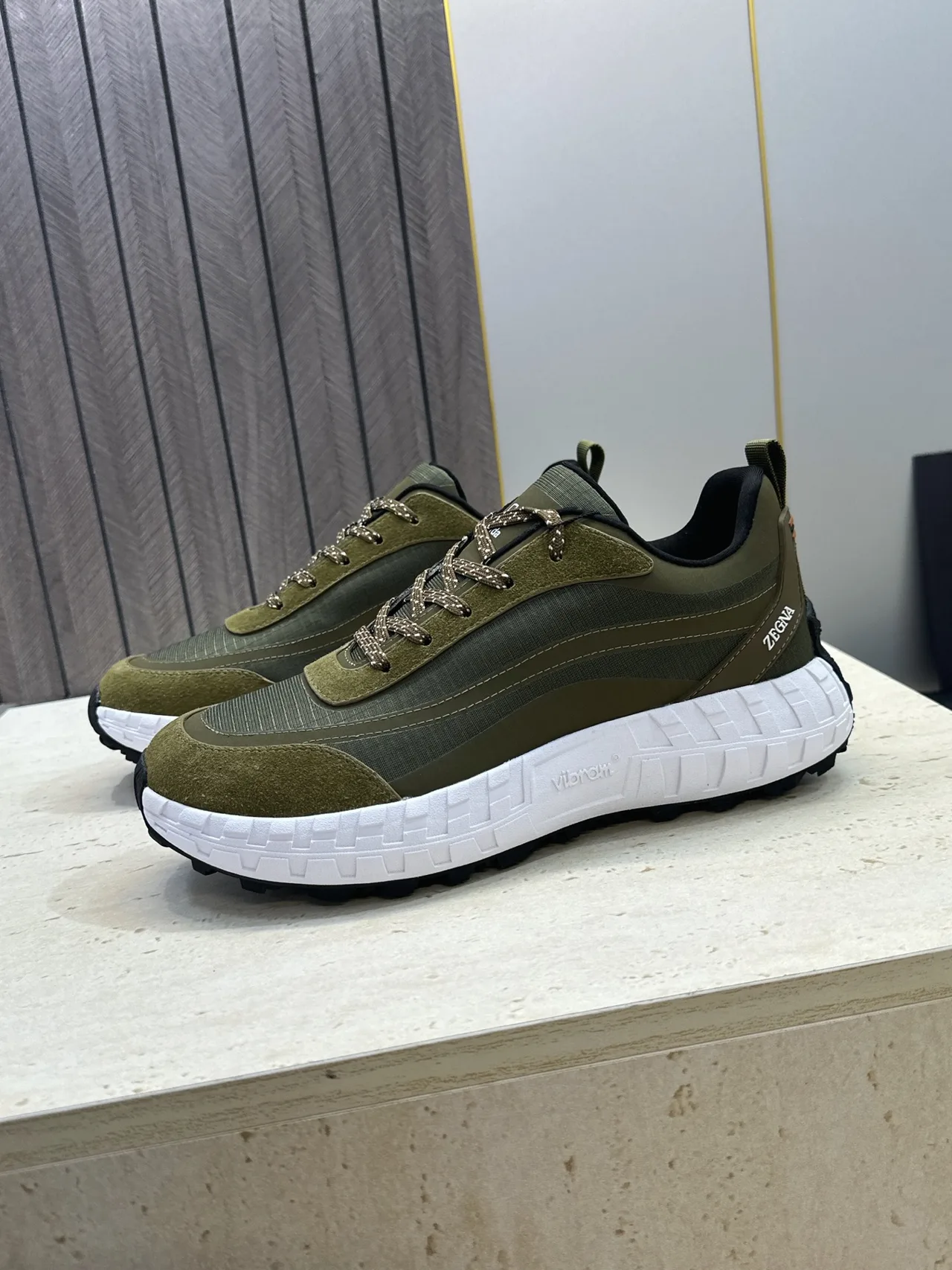 Zegna Sneakers in Green · view 5