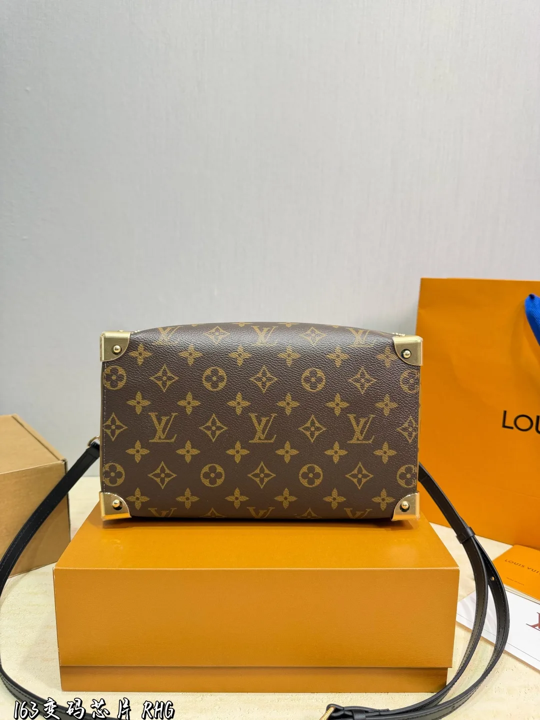 Louis Vuitton Cowhide Canvas Top-Handle Bag in Brown · view 4