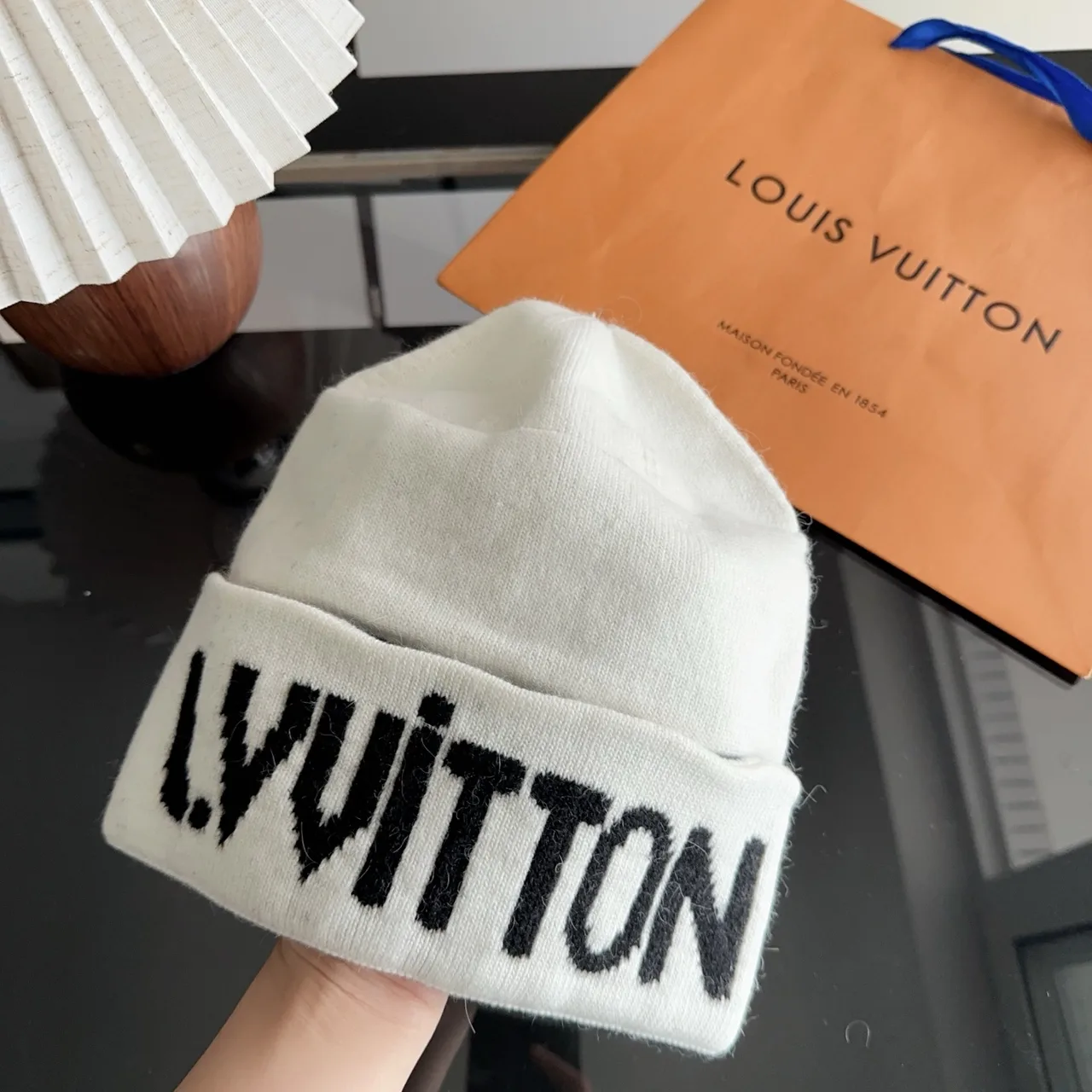 Louis Vuitton Beanie in White · view 3