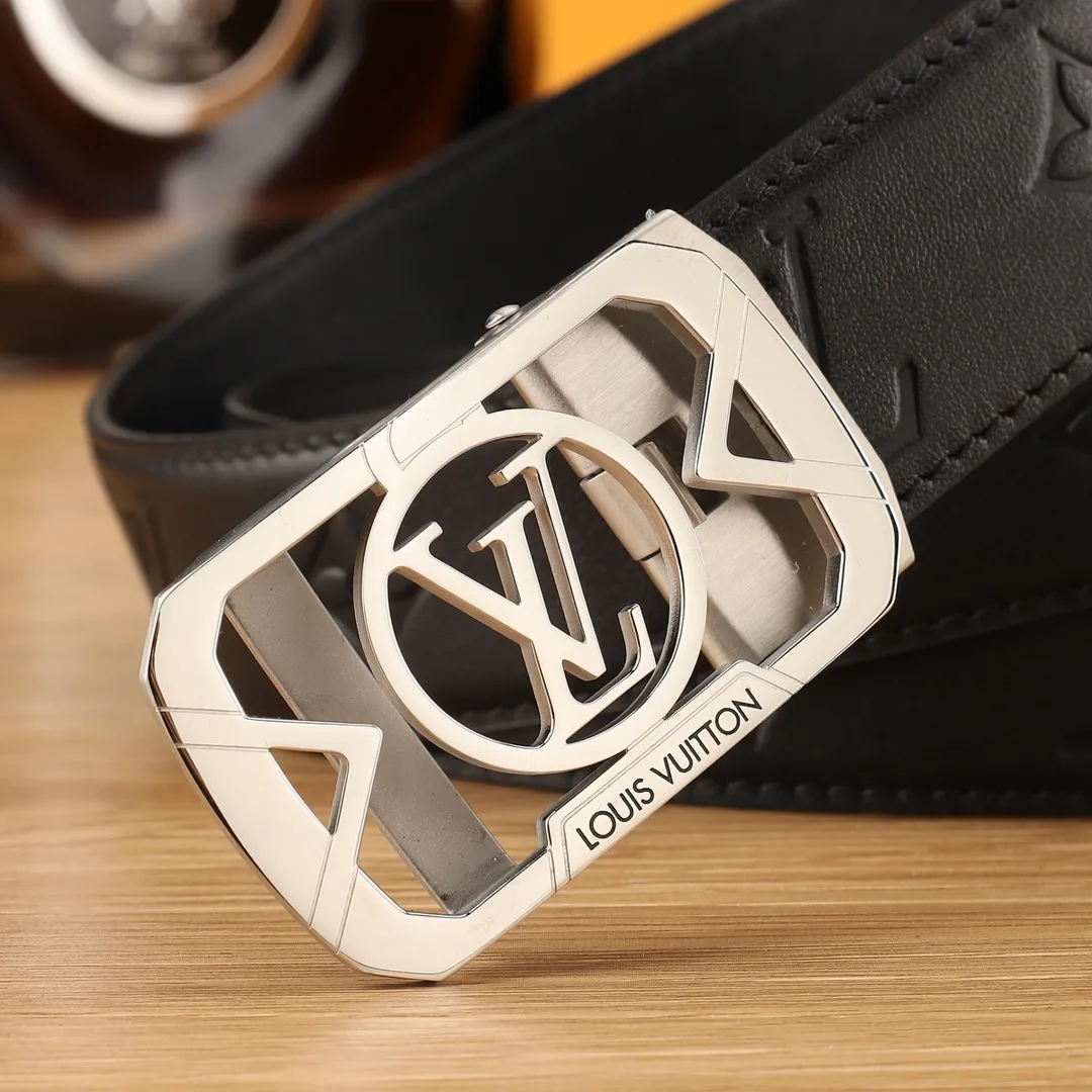 Louis Vuitton Monogram rectangular automatic belt in Black · view 7