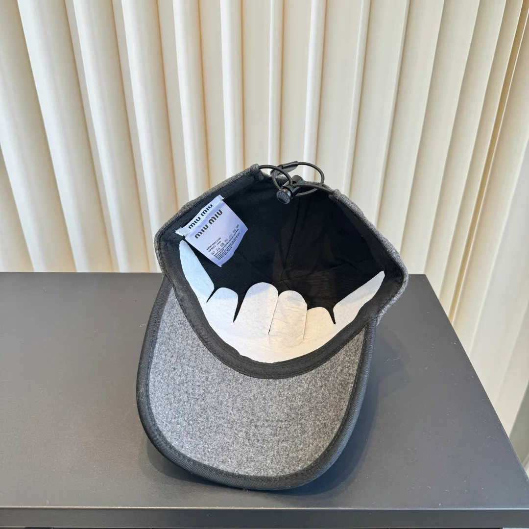 Miu Miu Baseball Cap in Grey · view 8