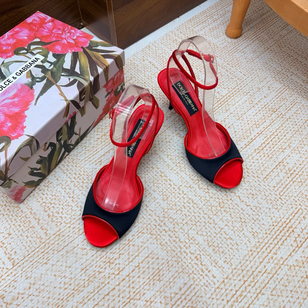 Dolce & Gabbana Heeled Sandals in Red · view 8