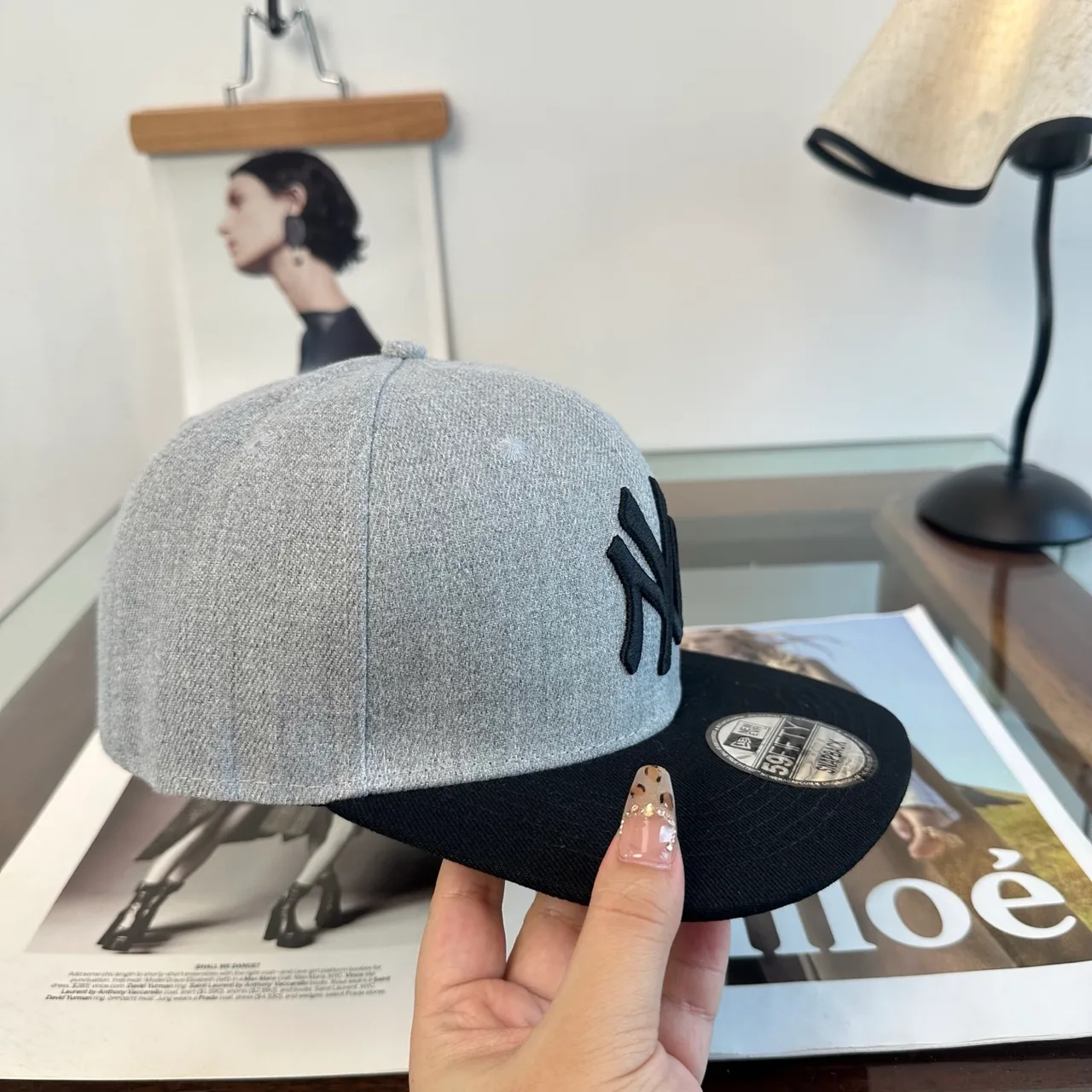 New Era Baseball Cap in Grey · view 5