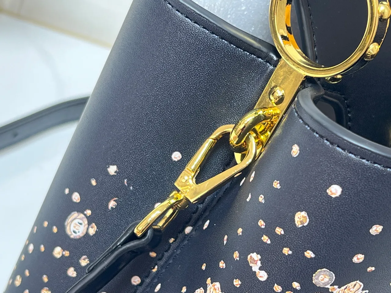Louis Vuitton Cowhide Top-Handle Bag in Black · view 6