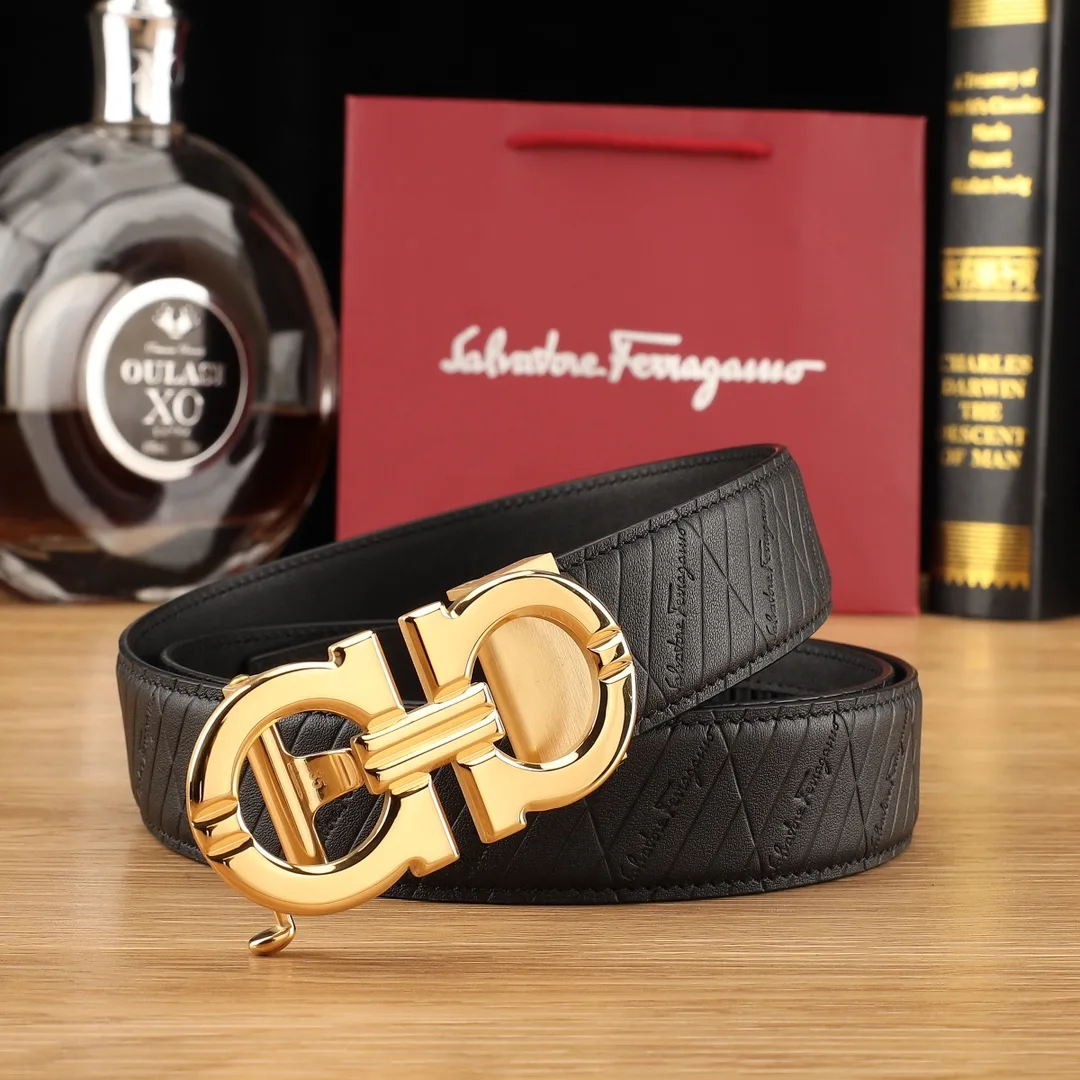 Ferragamo Automatic Belt in Black · view 3