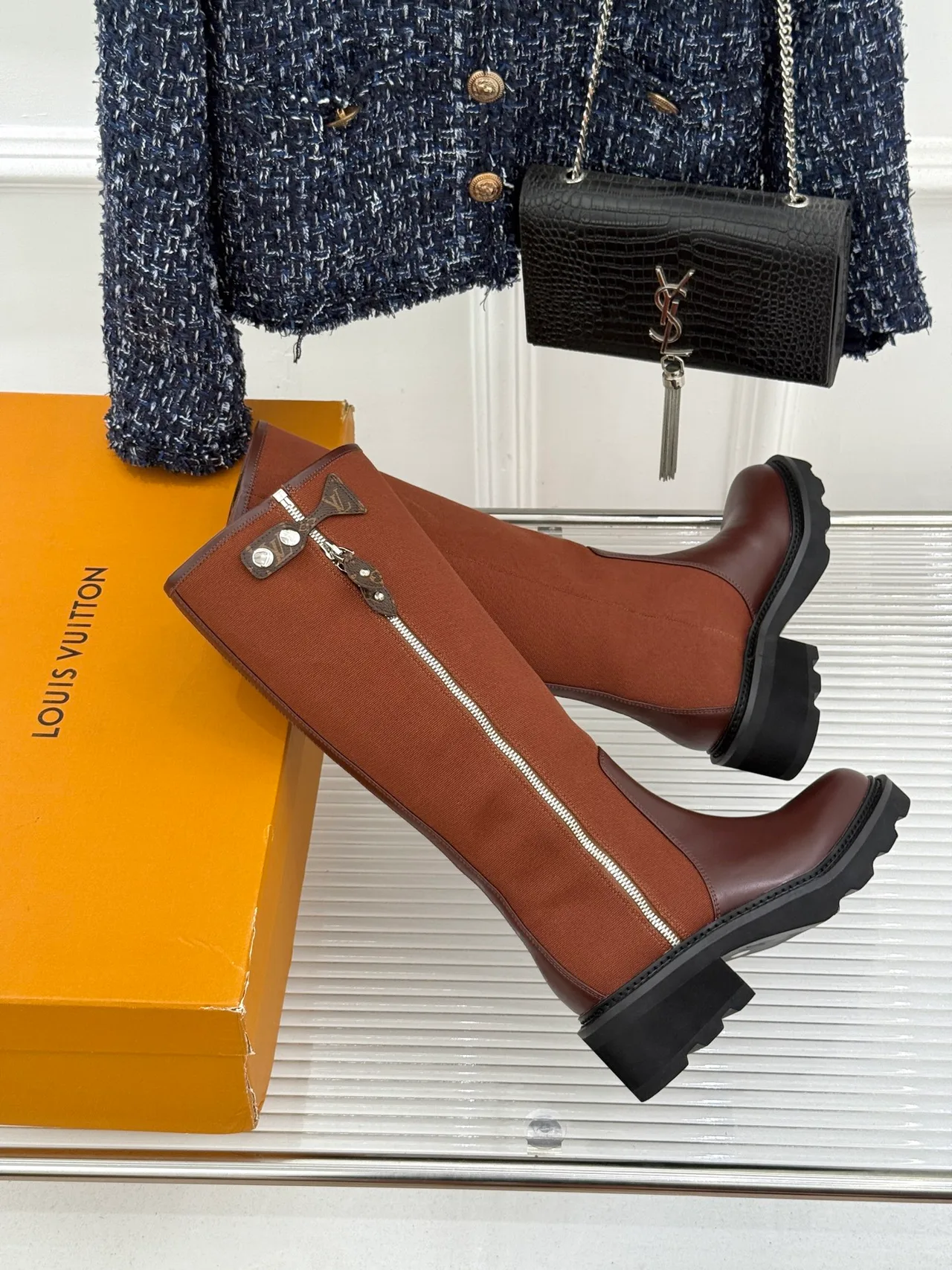 Louis Vuitton Ankle Boots in Brown · view 5