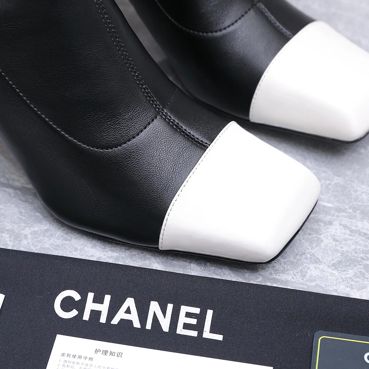 Chanel Cowhide Knee-High Boots in Black · view 8