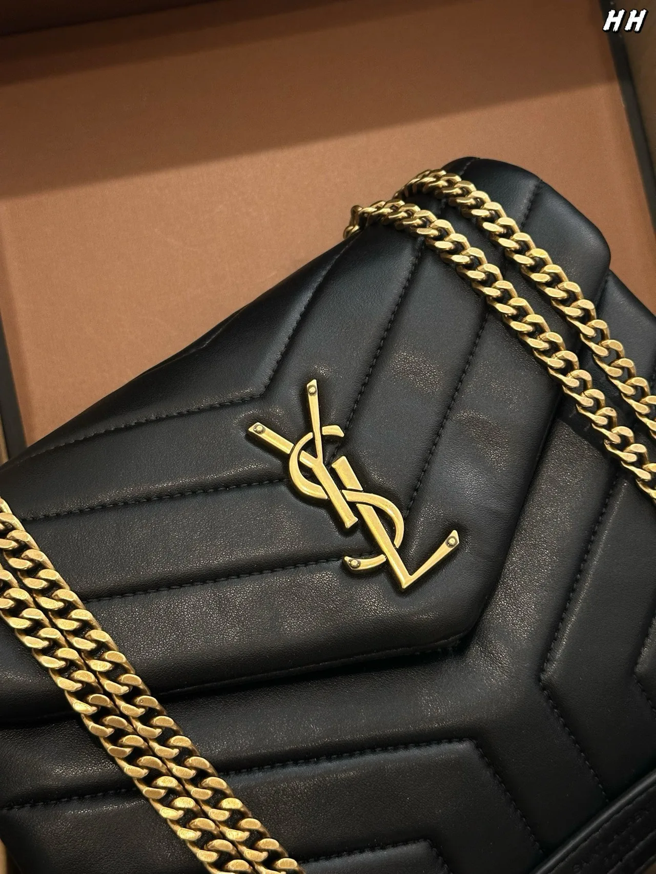 Saint Laurent Quilted Crossbody Bag in Black · view 6