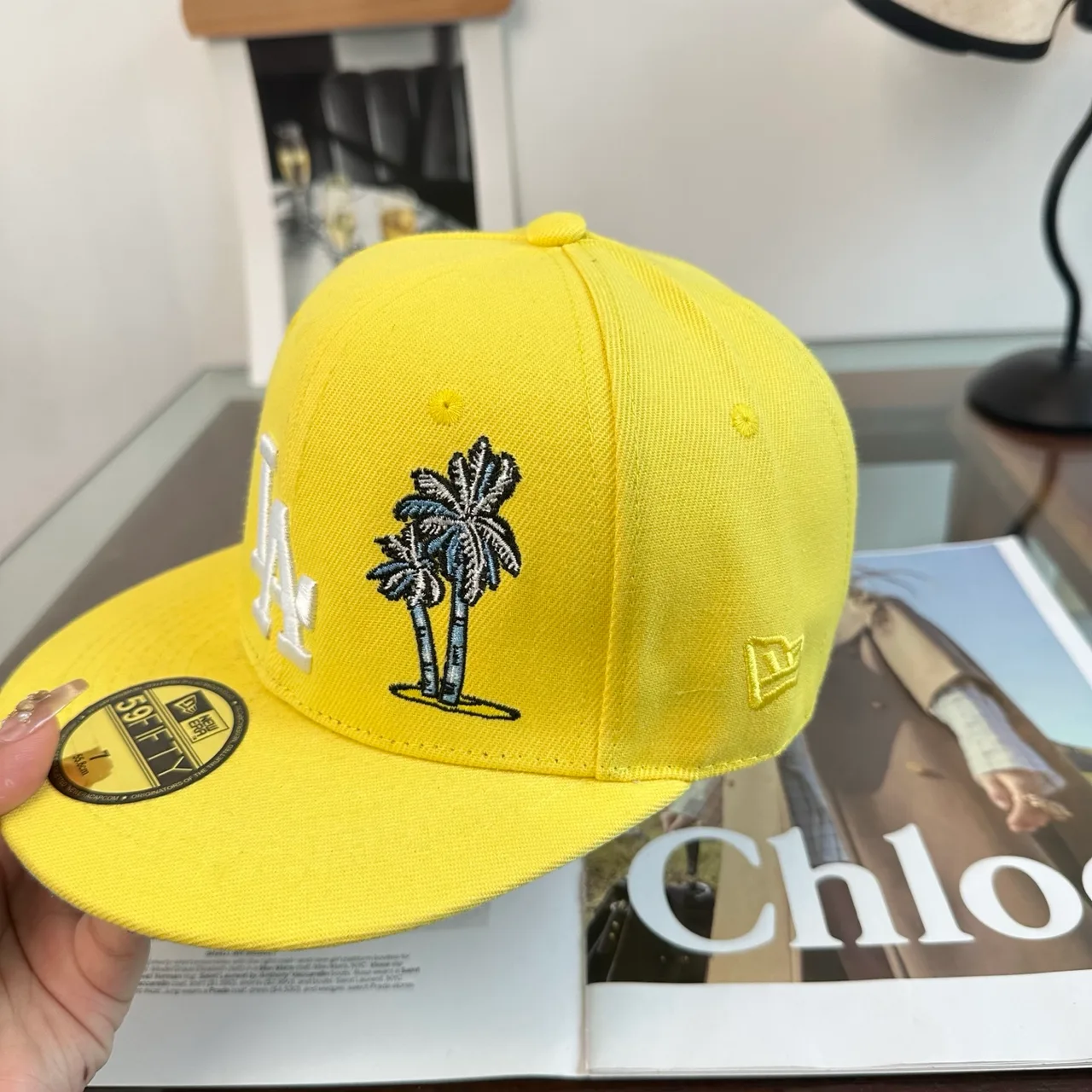 New Era Baseball Cap in Yellow · view 7