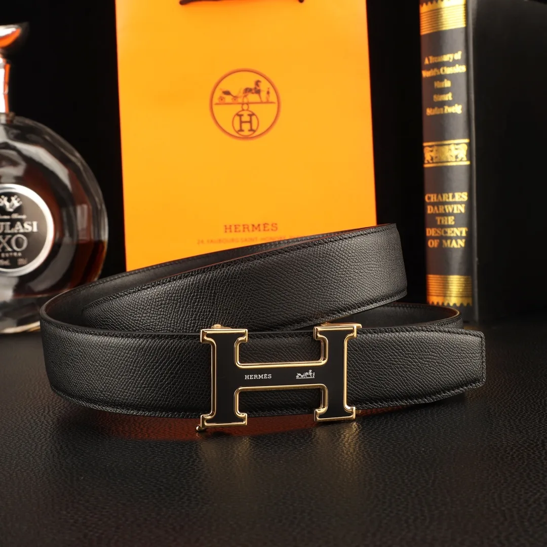 Hermes Automatic Belt in Black · view 4