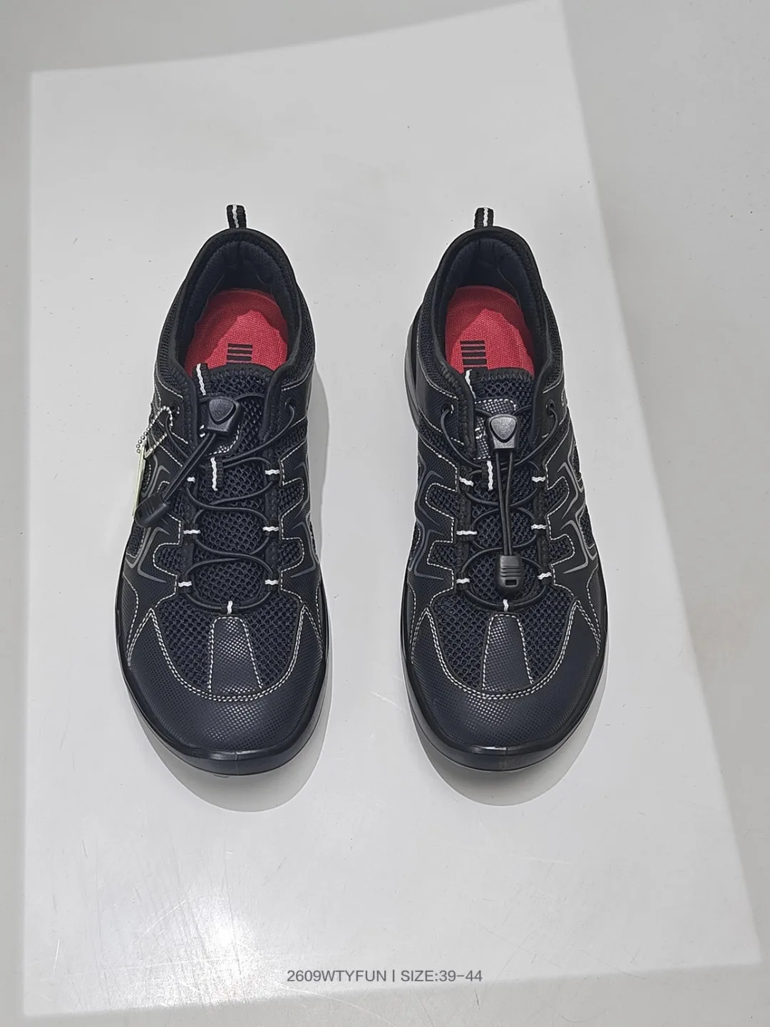 ECCO Lace-Up Sneakers in Black · view 3