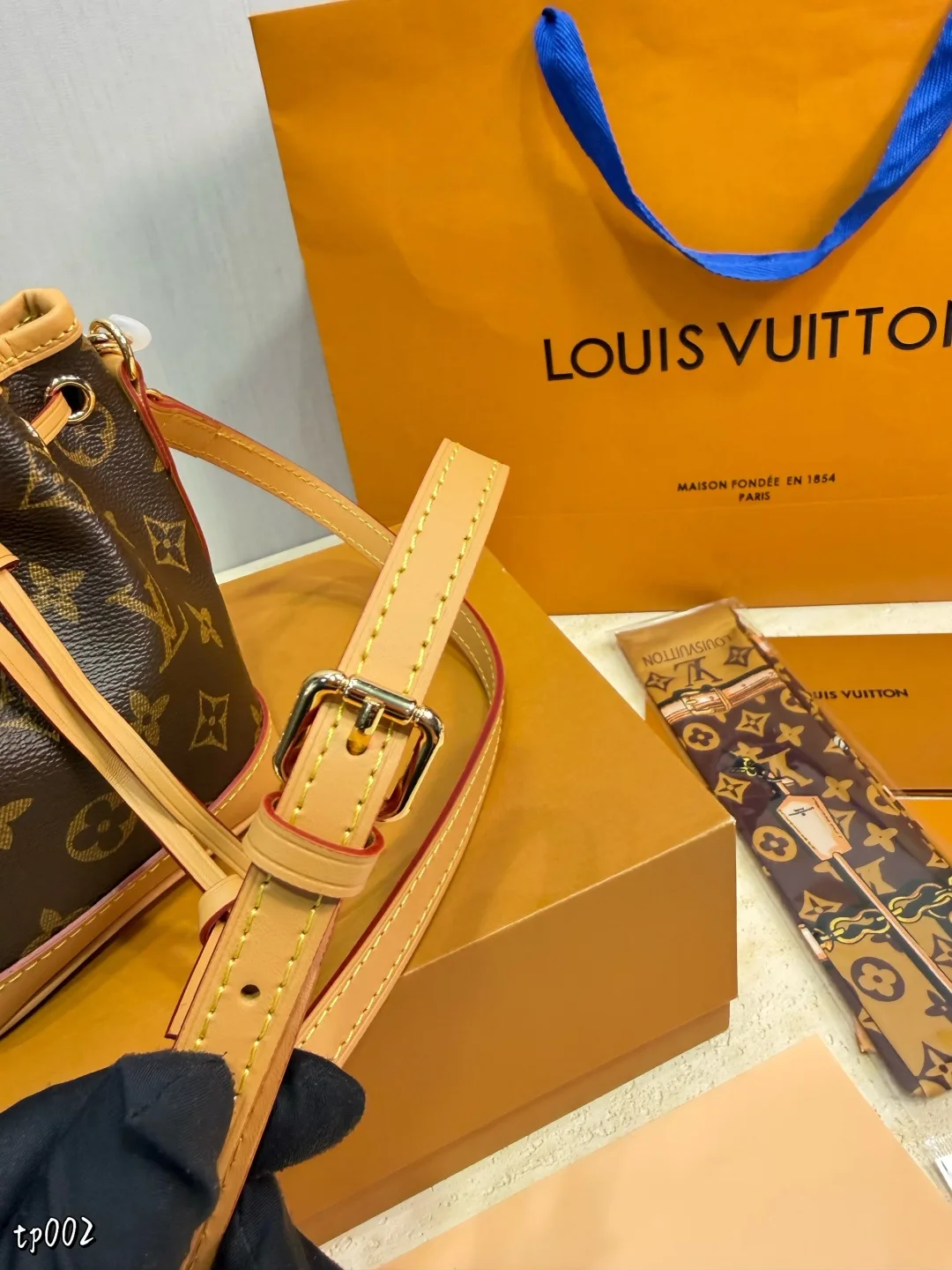 Louis Vuitton Nano Noe Bucket Bag in Brown · view 8