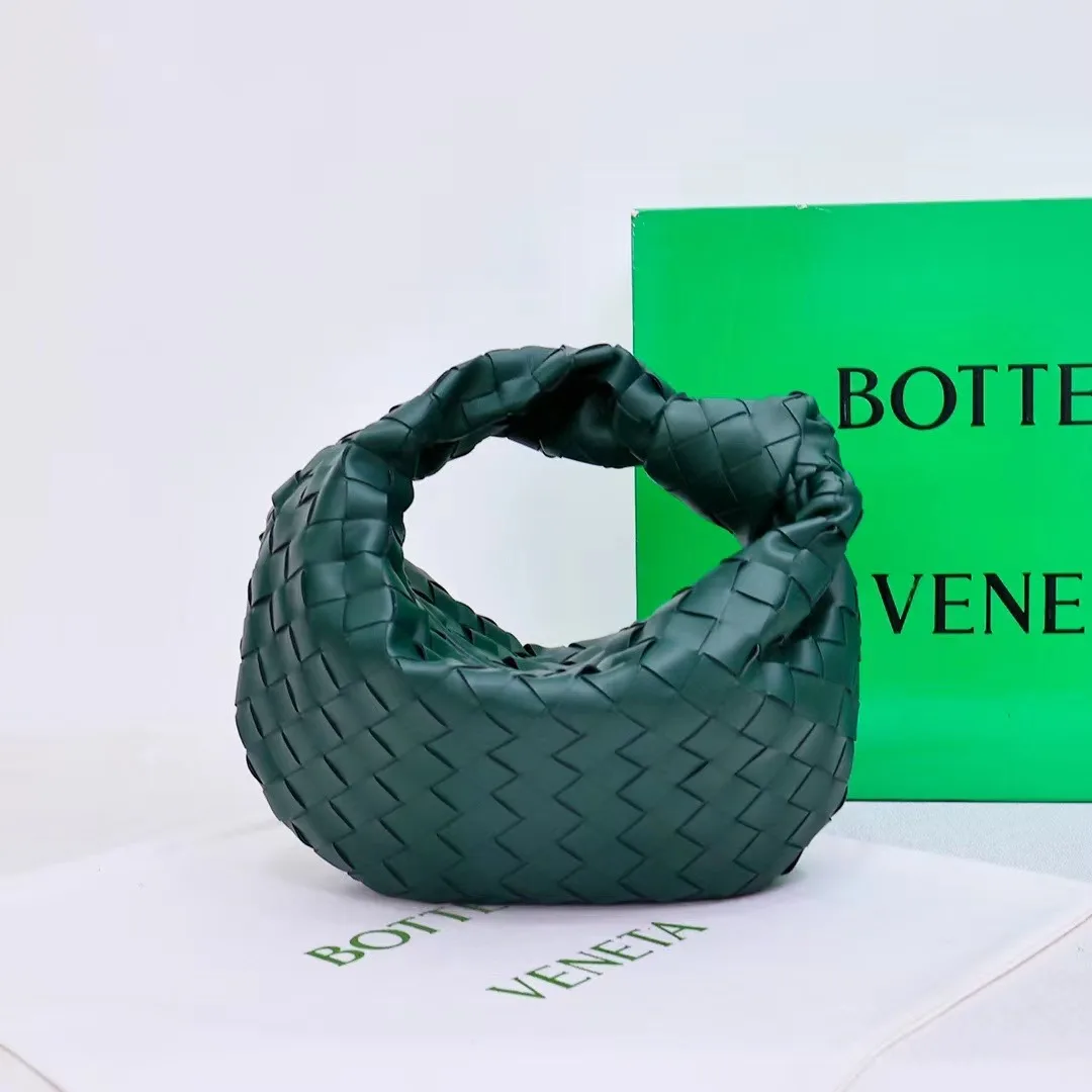 Bottega Veneta Sheepskin Woven Hobo Bag in Green · view 2