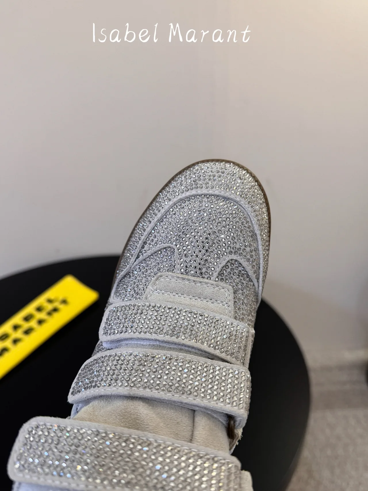 Isabel Marant Strap High-Top Sneakers in Grey · view 6