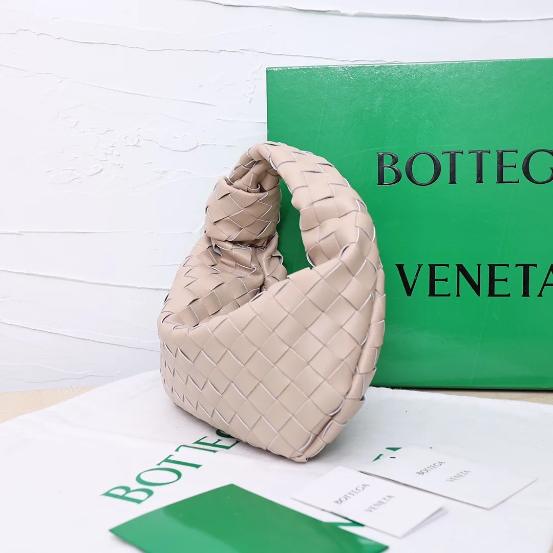 Bottega Veneta Sheepskin Woven Hobo Bag in Beige · view 2