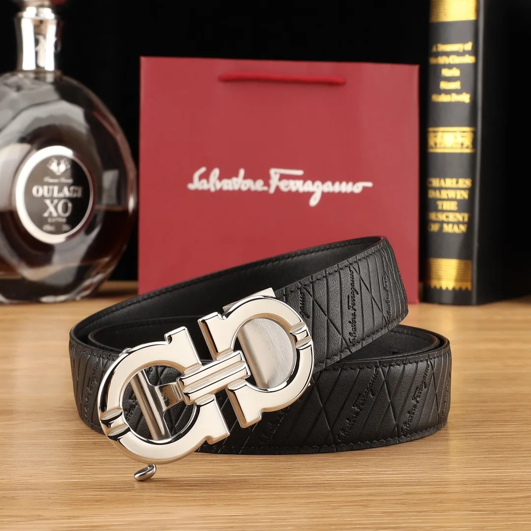 Ferragamo Automatic Belt in Black · view 2