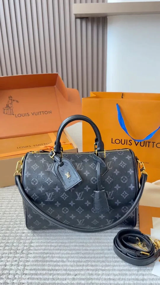 Louis Vuitton Speedy Monogram handbag in White & Blue · view 2