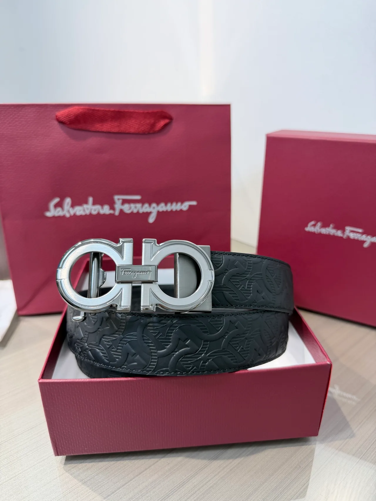 Ferragamo Belt in Black · view 2