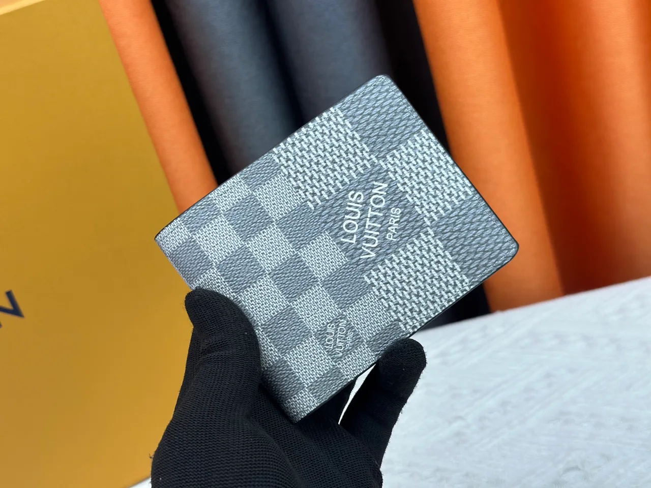 Louis Vuitton Check Wallet in Grey · view 1