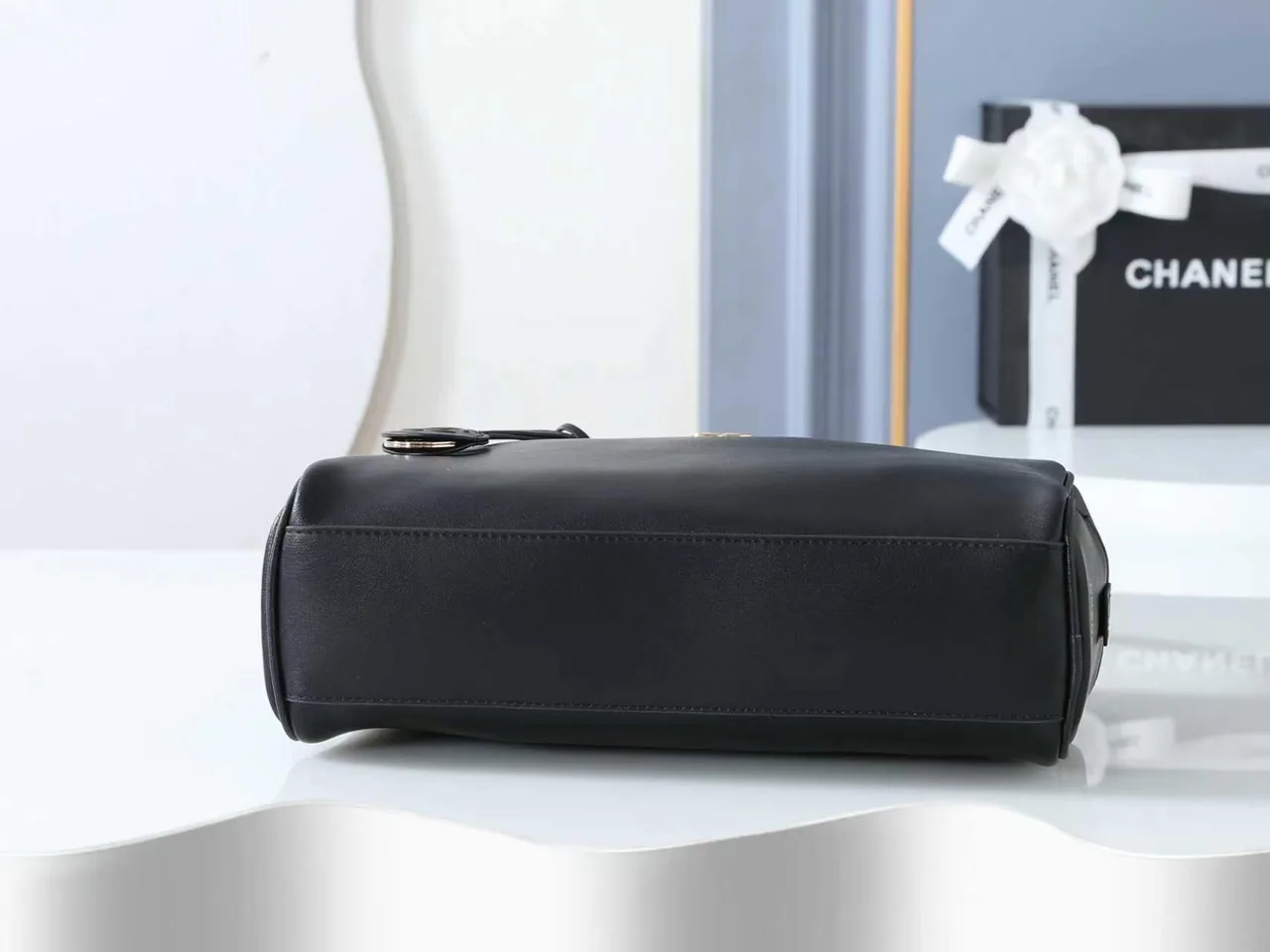 Chanel Quilted Shoulder Bag in Black · view 4