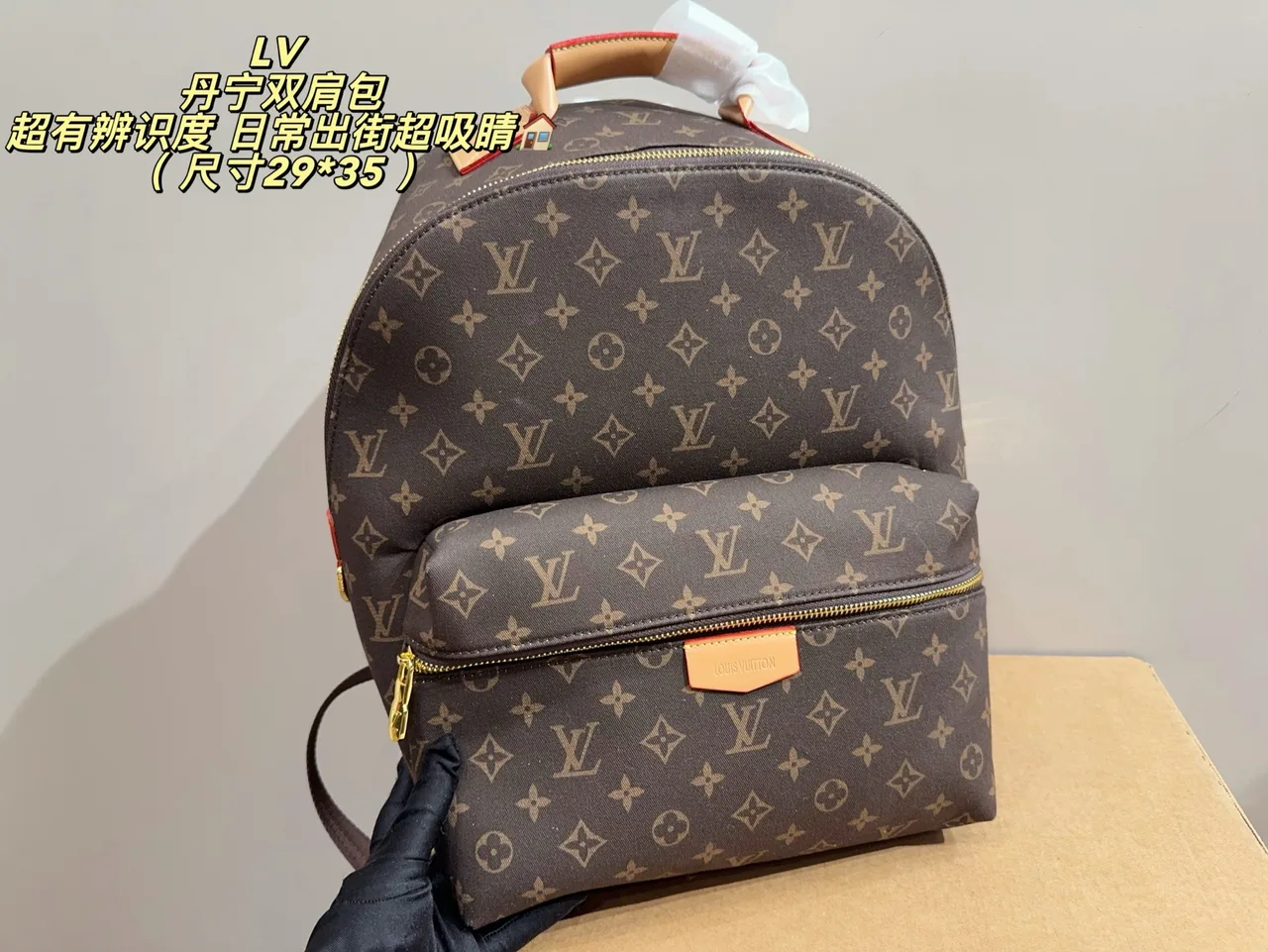 Louis Vuitton Canvas Monogram Backpack in Brown · view 1