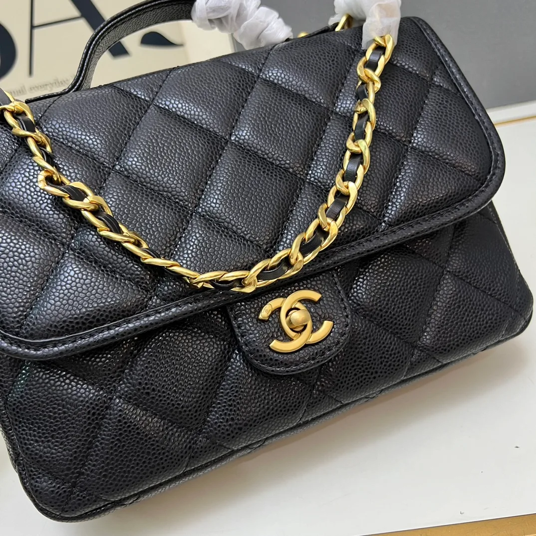 Chanel Calfskin Quilted Backpack in Black · view 4