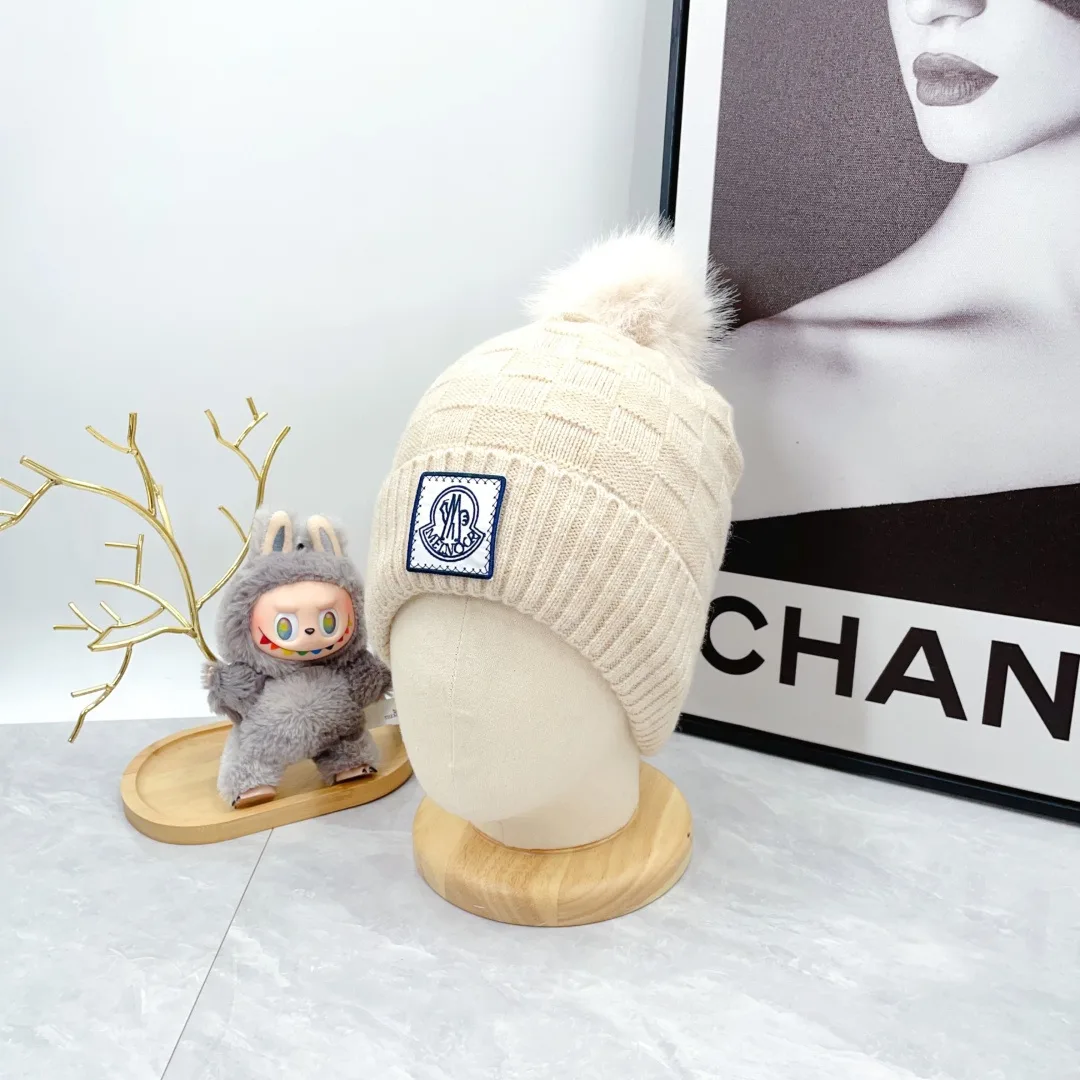 Moncler Wool Beanie, Scarf and Gloves Set in White · view 3
