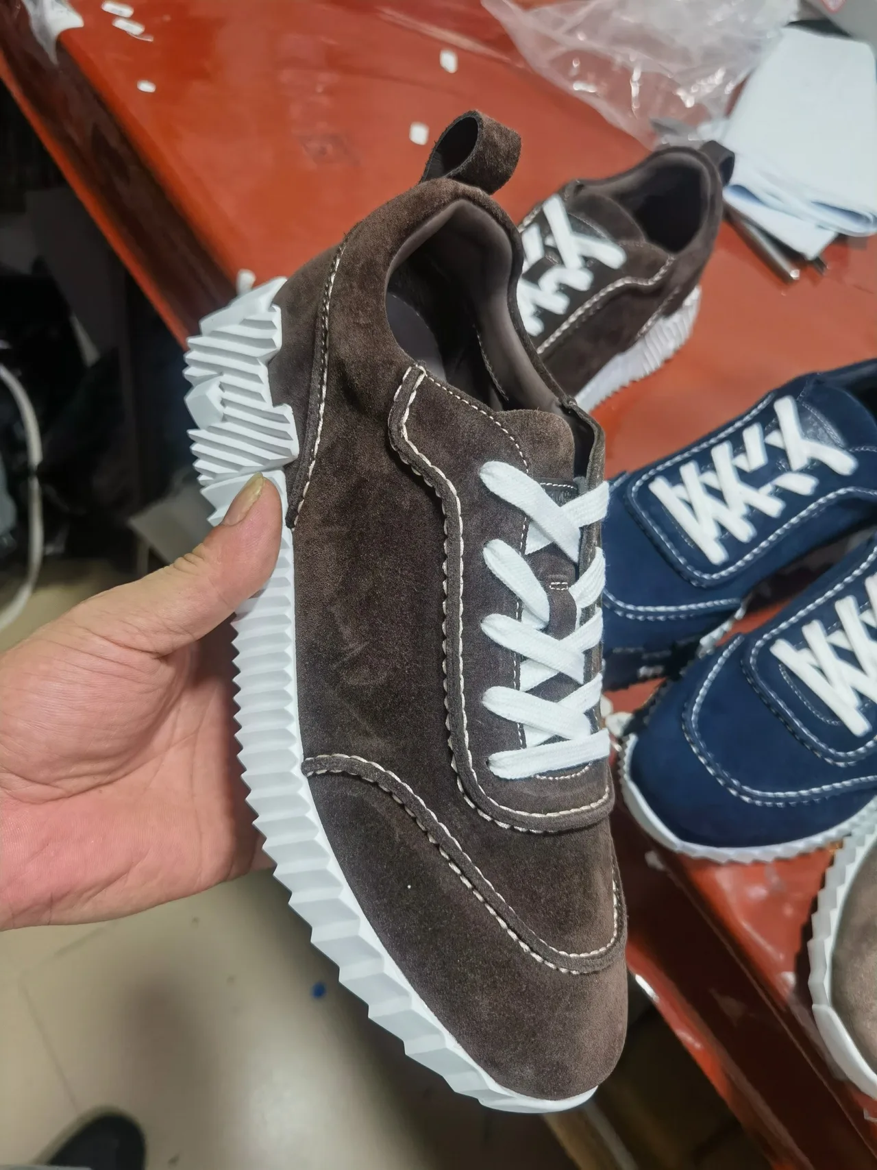 Hermes Sneakers in Brown · view 7