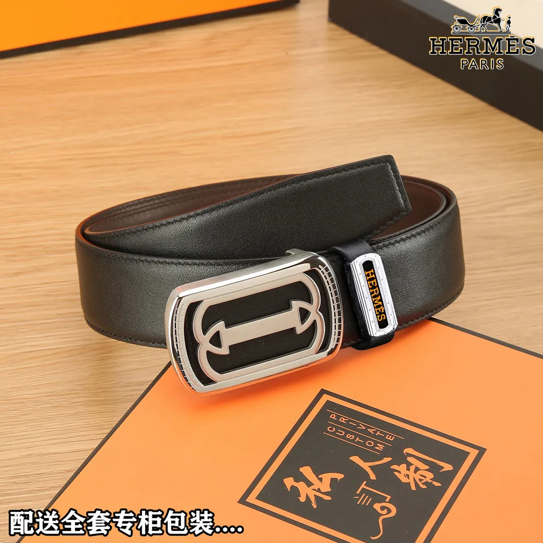 Hermes Rectangular buckle belt in Black · view 1