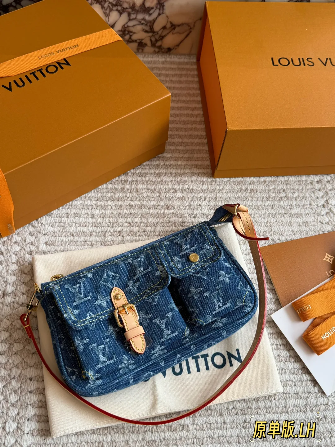 Louis Vuitton Monogram Clutch in Blue · view 1