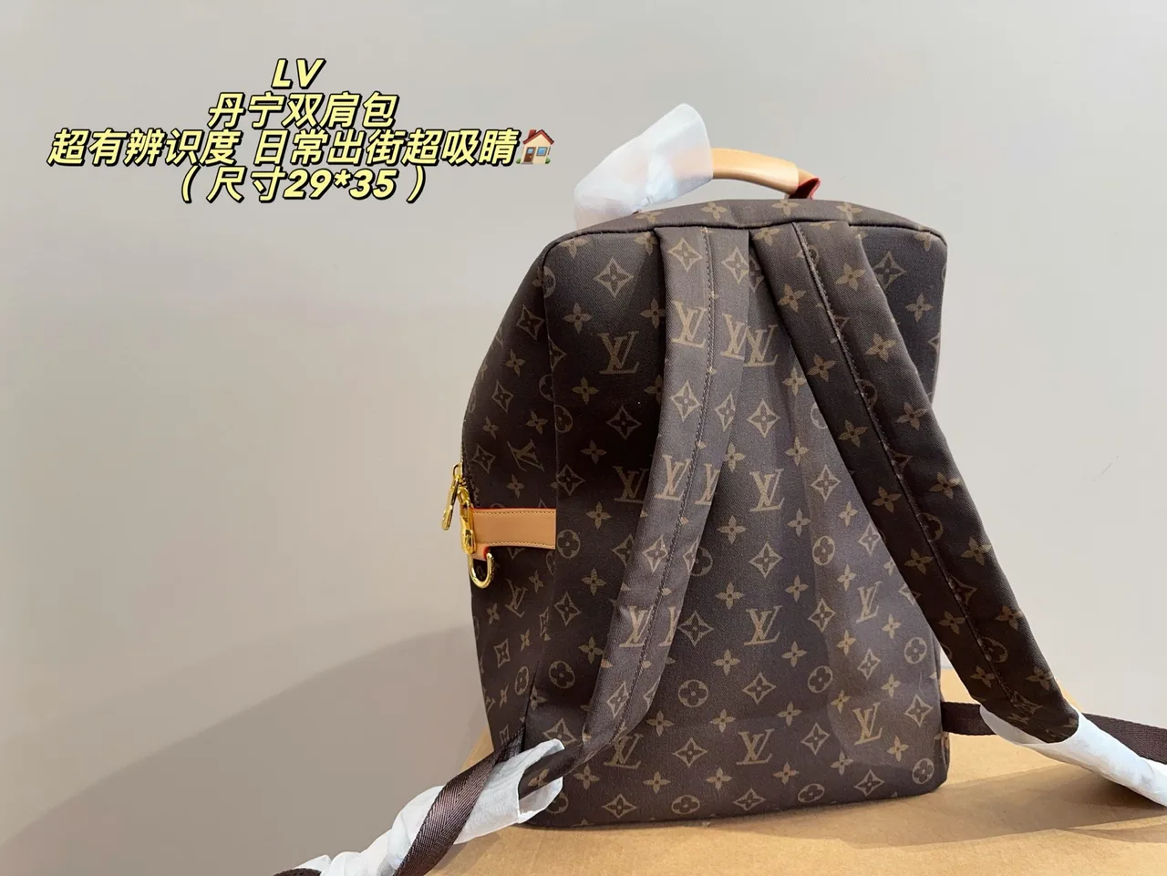 Louis Vuitton Canvas Monogram Backpack in Brown · view 6