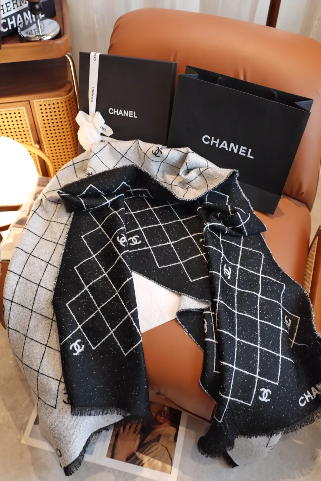 Chanel Scarf in Black · view 6