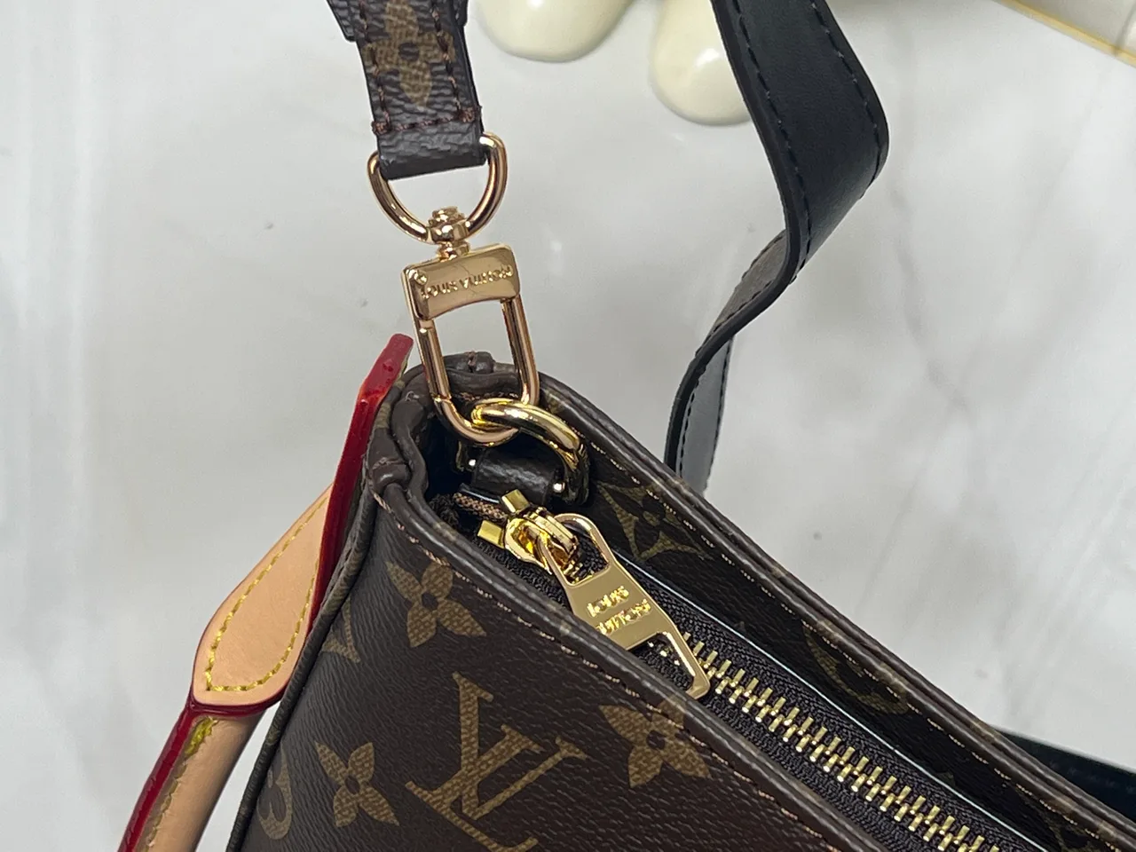 Louis Vuitton Monogram Hobo Bag in Brown · view 6