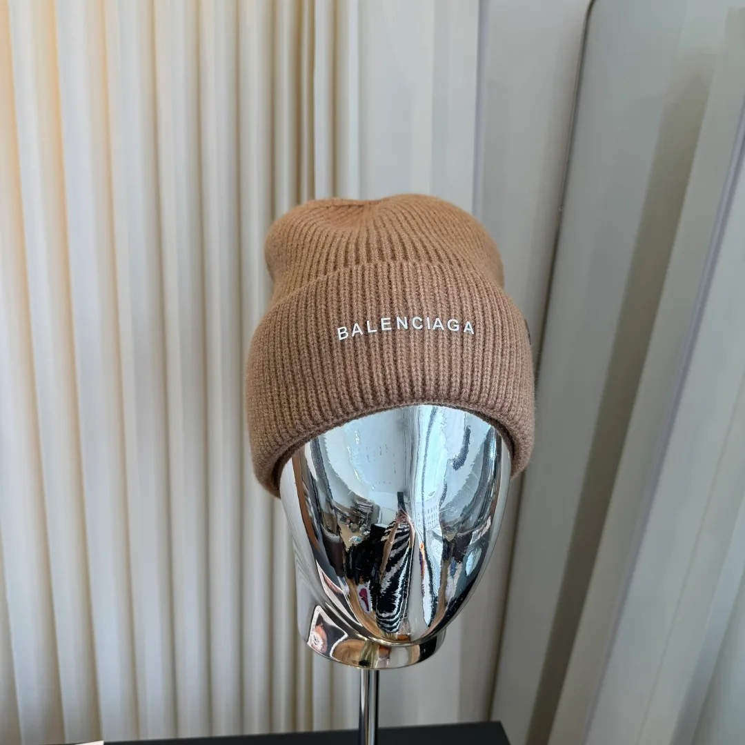 Balenciaga Beanie in Tan · view 3