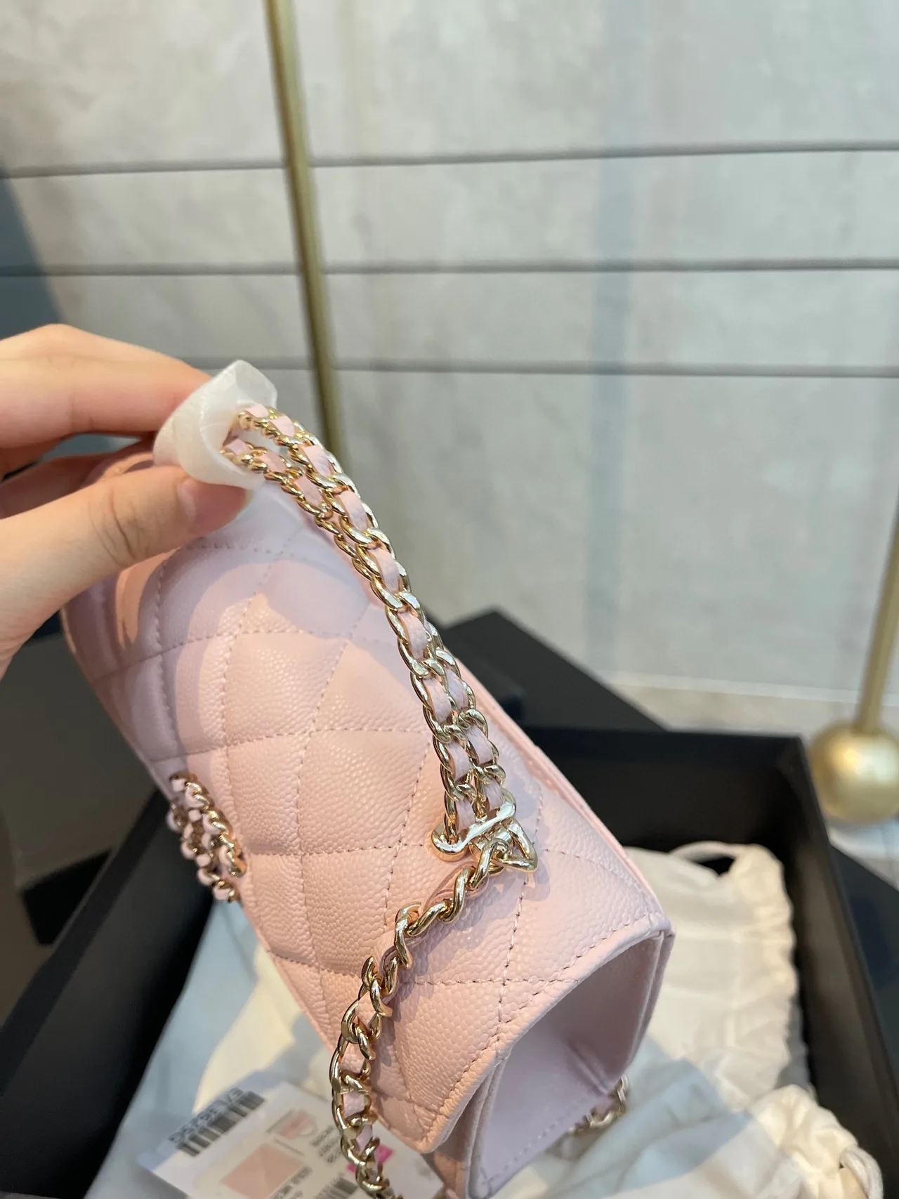 Chanel Mini Top-Handle Bag in Pink · view 9