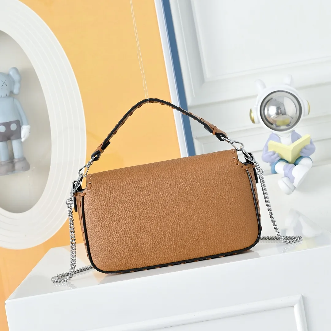 Fendi Baguette Smooth Bag in Tan · view 3