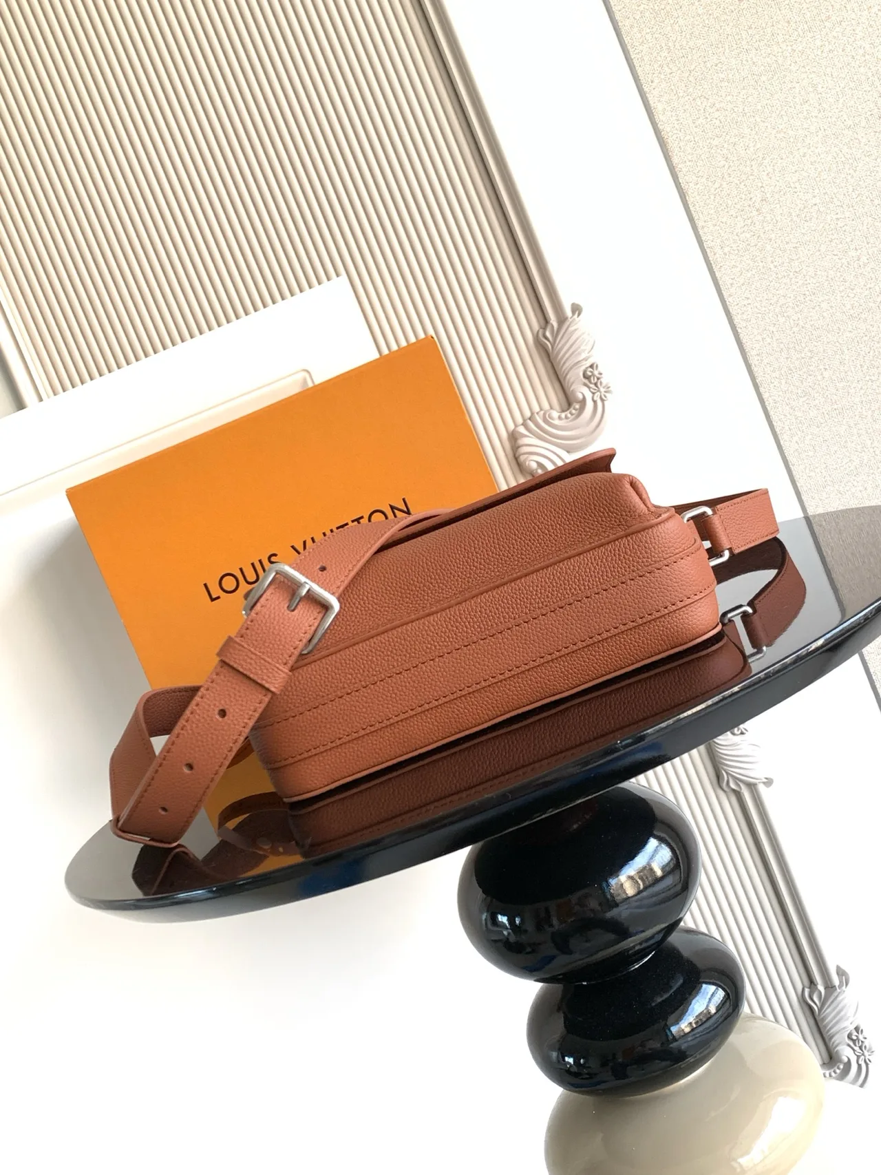 Louis Vuitton Cowhide Messenger Bag in Brown · view 4
