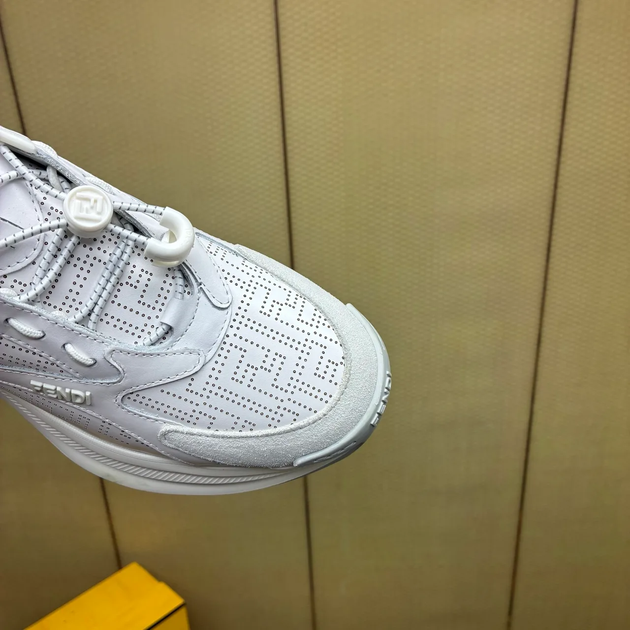 Fendi FF-Panel Sneakers in Black & White · view 7