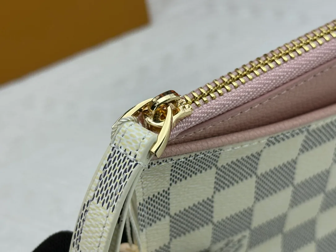 Louis Vuitton Calfskin Wristlet Pouch in White · view 7