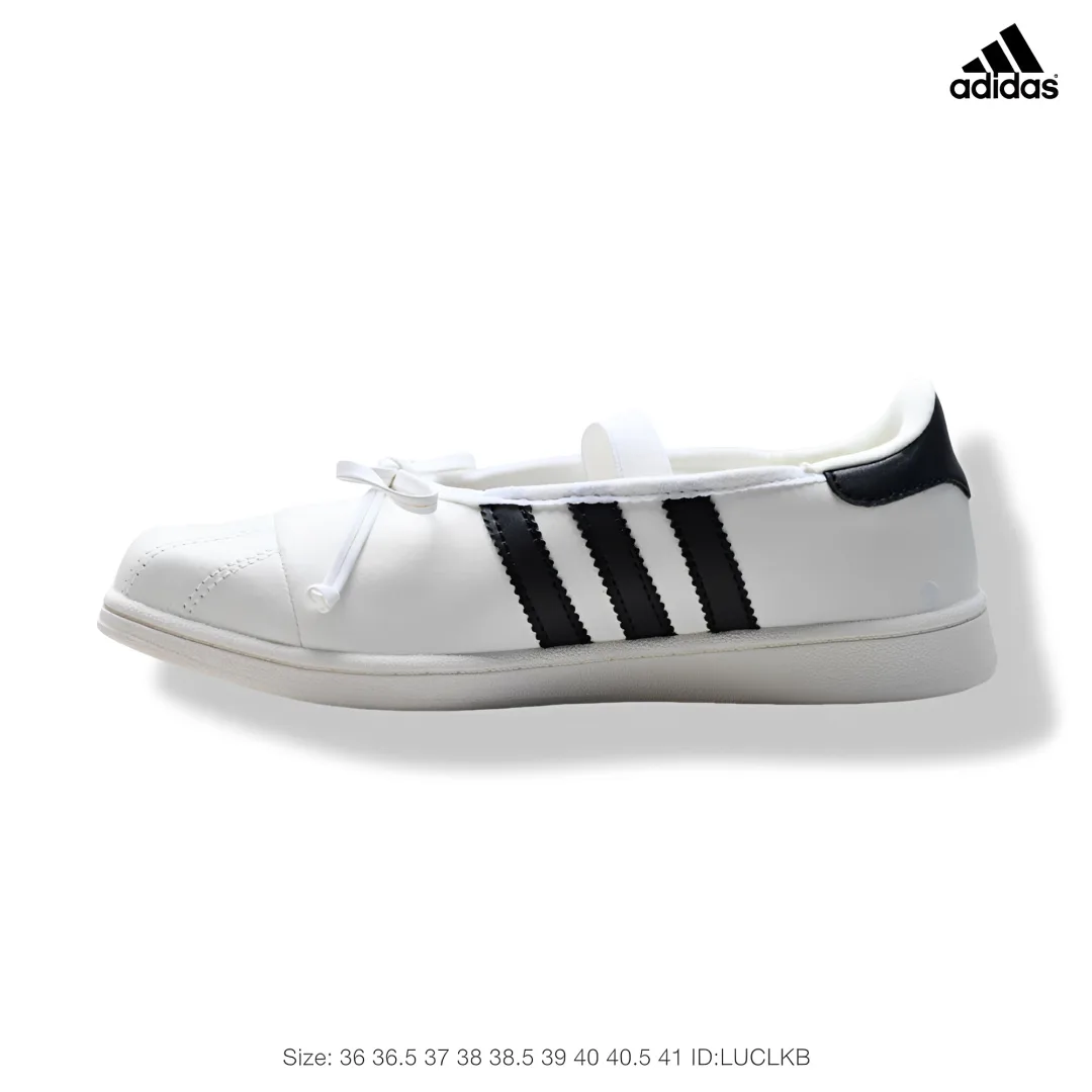 Adidas Striped Sneakers in White · view 3
