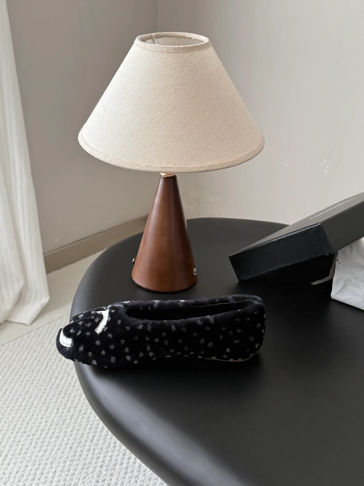 Chanel Wool Flats in Black · view 7