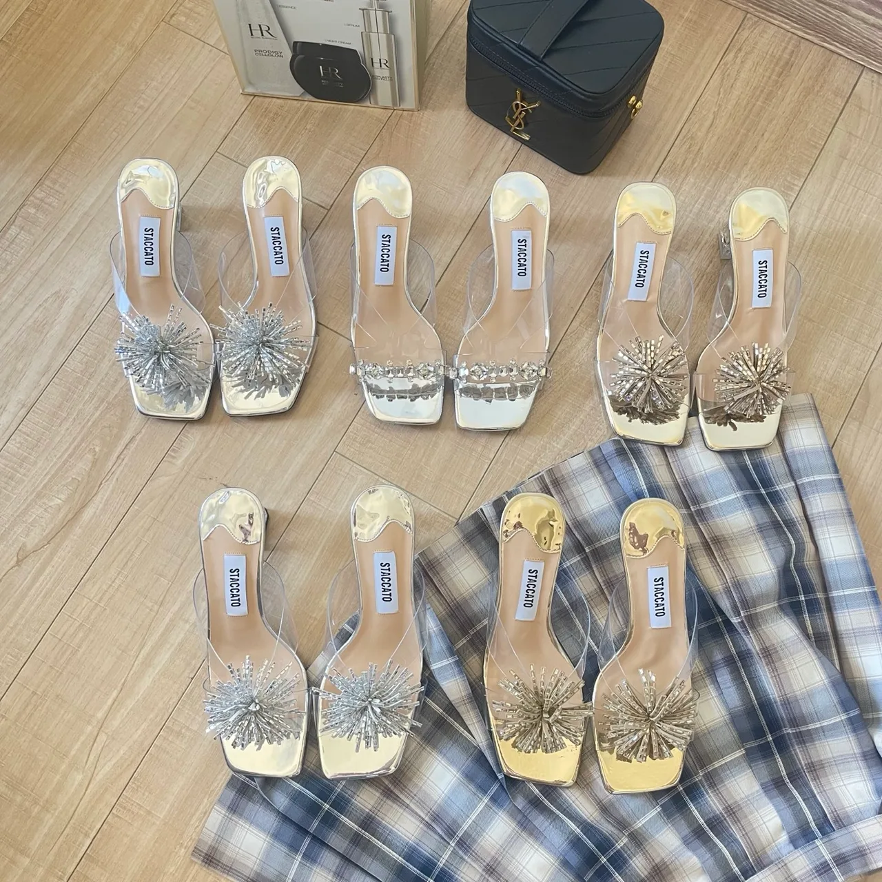 STACCATO Transparent Heel Mules in Clear · view 7