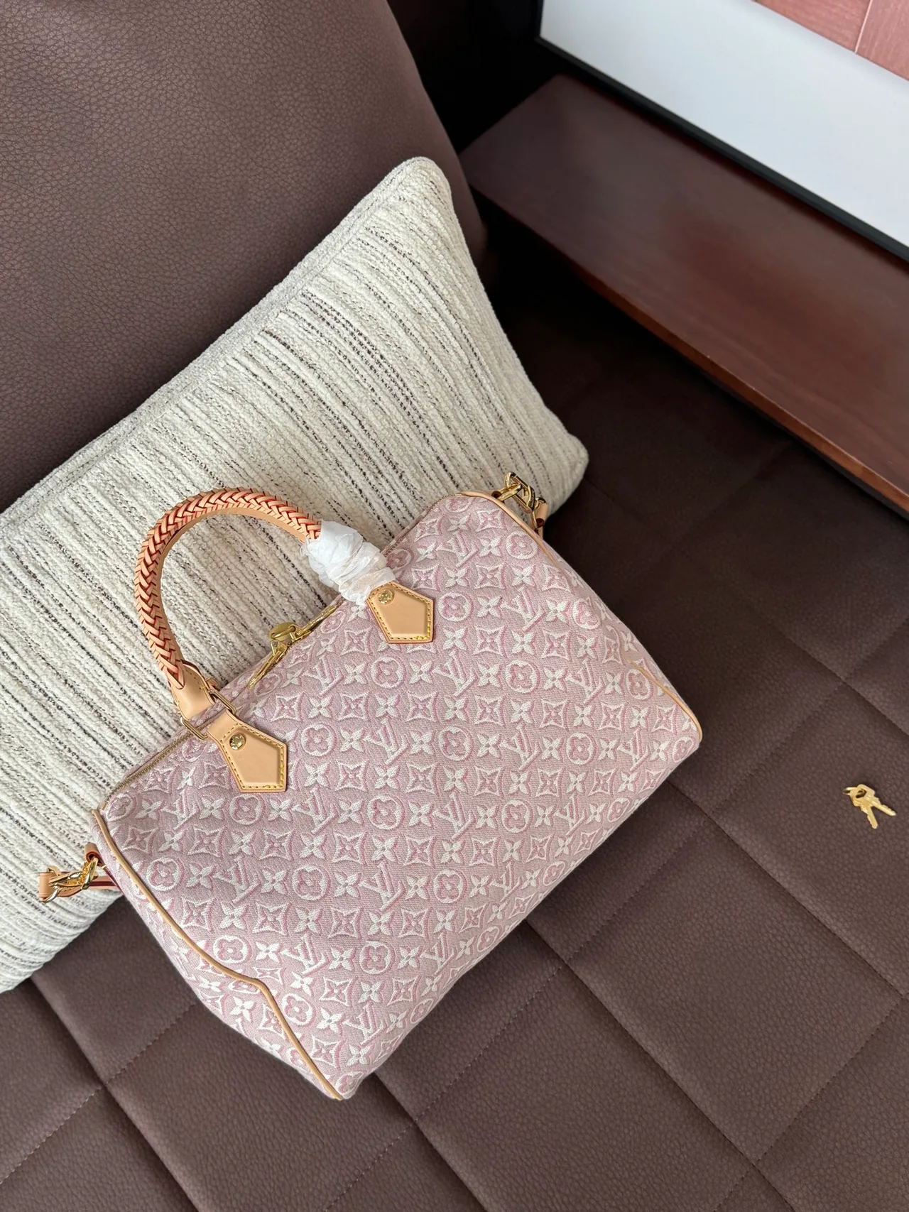 Louis Vuitton Quilted Top-Handle Bag in Pink · view 2